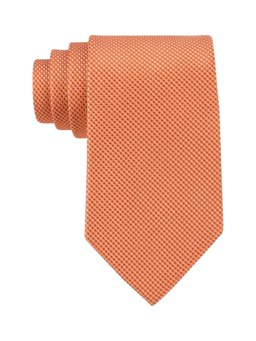 Michael Kors Men’s Orange Print Silk Neck Tie